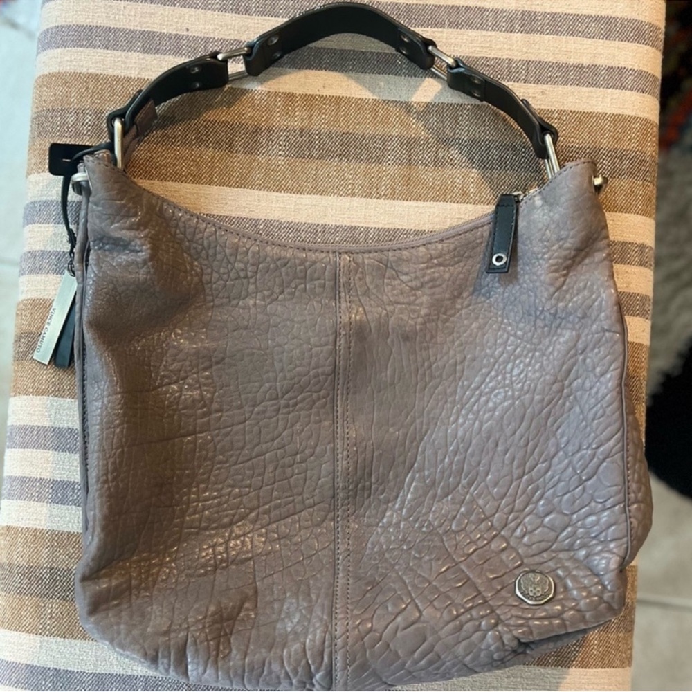 Vince Camuto bubble lamb skin genuine leather hobo purse shoulder bag - Picture 3 of 16